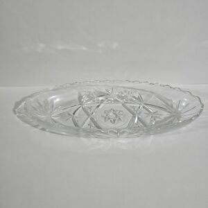 Vintage - Anchor Hocking - Prescut - Pickle Dish Early American Oval - Clear